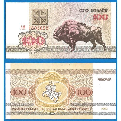 Bielorussie 100 Roubles 1992 Billet Neuf Banque Nationale Rublei