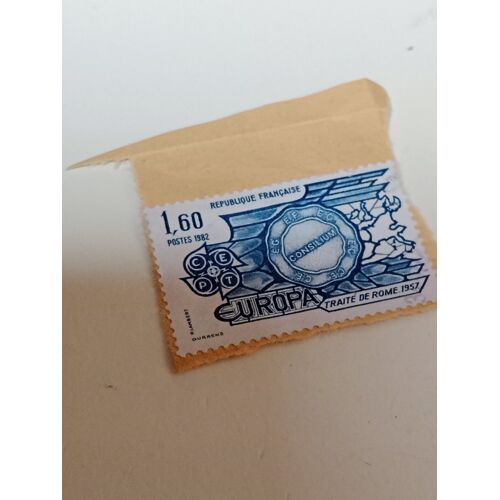 Timbre France 1,60 Oblitéré Yvert N° 2207 Traité De Rome De 1957. De 1982 T