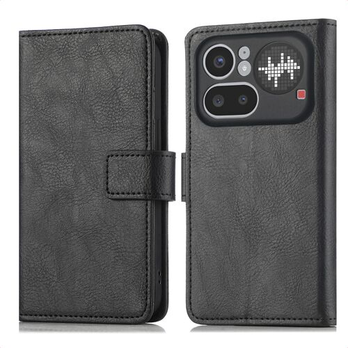 imoshion Étui de télephone portefeuille de luxe Nothing Phone (4a) Pro Noir