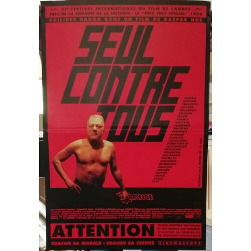 Affiche - Seul Contre Tous - 1998 - Gaspar Noe