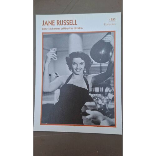Jane Russell Dans "Les Hommes Préfèrent Les Blondes"