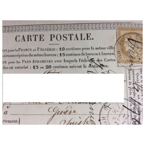 Carte Lettre Affranchie (1876-Correspondance Au Verso) (De France Pour Suisse)