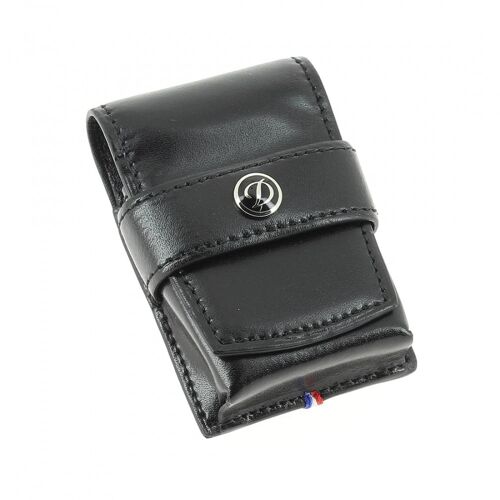 Etui Cuir Noir Pour Briquet S.T. Dupont Ligne 2
