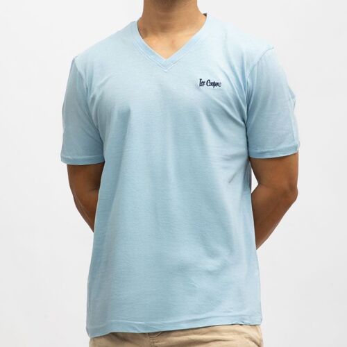 Tee Shirt Col V Broder Travis Homme Lee Cooper