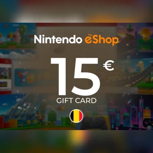 Nintendo eShop Digital Code Gift Card 15 EUR Key - BELGIUM