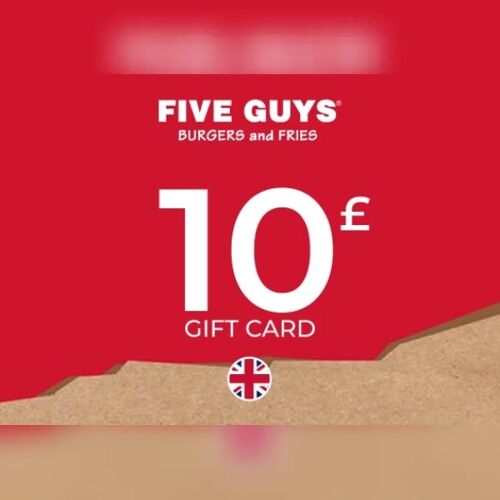 Five Guys Gift Card 10 GBP Key - UNITED KINGDOM