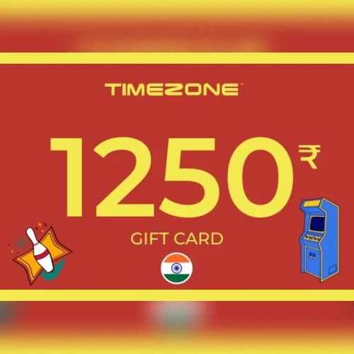 Timezone Gift Card 1250 INR Key - INDIA