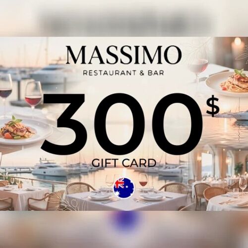 Massimo Restaurant & Bar Gift Card 300 AUD Key - AUSTRALIA