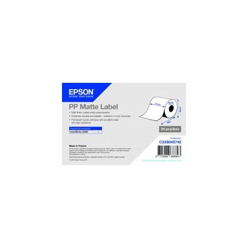 Epson - Mat - Rouleau (5,1 cm x 29 m) 1 rouleau(x) papier à étiquettes - pour ColorWorks CW-C4000E (BK), CW-C4000E (MK)