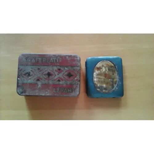 Lot De 2 Boîtes Vides Anciennes Scaferlati Levant Et Etui À Cigarettes