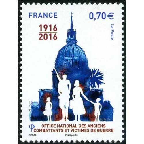 France 2016, Très Beau Timbre Neuf** Luxe Yvert 5113, 100ème Anniversaire De L'Office National Des Anciens Combattants Et Victimes De Guerre.