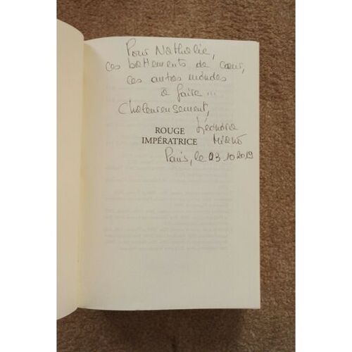 Léonora Miano Rouge Impératrice Avec Un Envoi Autographe Signé 2019 Grasset