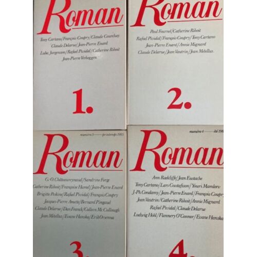 5 N° De La Revue Roman : N° 1 À 4 & 8. 1982/84 (T. Cartano/F. Coupry/C. Courchay/Jp Enard/C. Rihoit/R. Pividal/J. Vautrin/J. Metellus/D. Frank/Chateuareynaud/Orsenna/Jp Amette/B. Pingaud