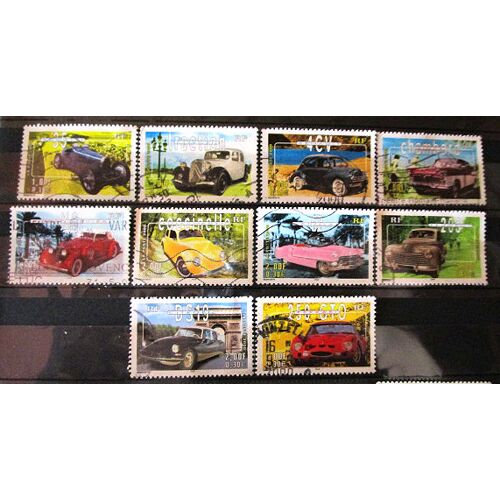 2000. Série Complète F3317 À F3326: Collection Jeunesse - Voitures Anciennes.