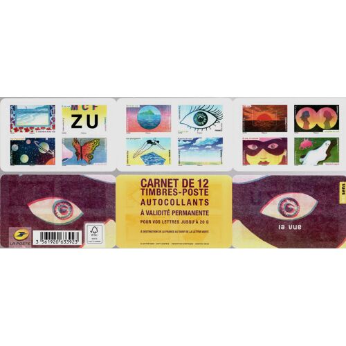 Sens : La Vue : Différentes Utilisations Du Mot Bande Carnet 1178 Année 2015 Autoadhésifs N° 1178 1179 1180 1181 1182 1183 1184 1186 1186 1187 1188 1189 1190 Yt Luxe