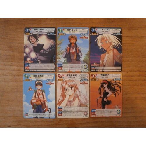 Lot 6 Cartes - Love Hina Deck Set - Weekly Shonen Sunday Vs Magazine (Tr) - Bushiroad Japan