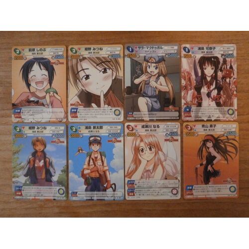 Lot 8 Cartes - Love Hina Set - Weekly Shonen Sunday Vs Magazine (Part.1 + Tr Deck) - Bushiroad Japan