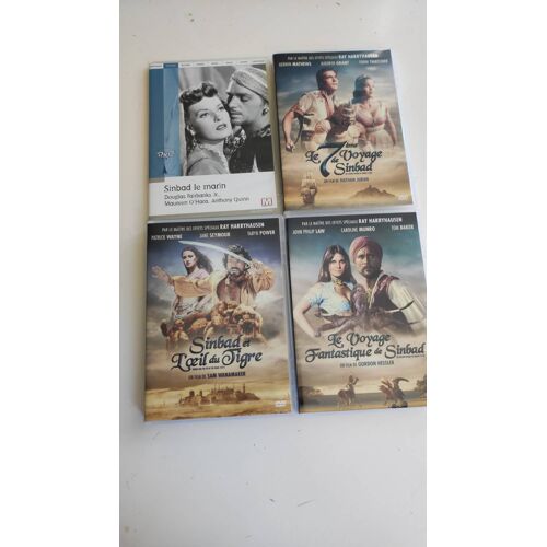 Simbad, 4 Dvd Quais Neuf, Acheté Neuf Et Regardé Une Seule Fois, Sinbad Le Marin, Le 7eme Voyage Fantastique De Sinbad, Le Voyage Fantastique De Sinbad, Sinbad Et L'Oeil Du Tigre, .
