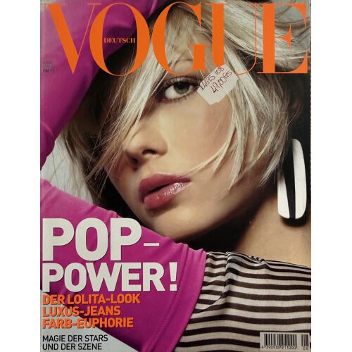 Revue : Vogue Allemand - Mode Fashion -Août 2001 - Pop Power - Culture Pop - Cuissardes