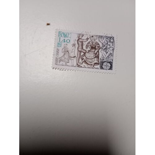 Timbre France 1,40 Yvert N° 2138 La Bourrée Croisée (Berry). De 1981