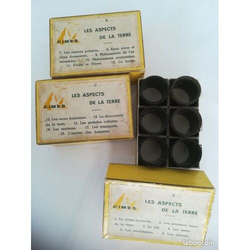Lot De 18 Films Fixes 35mm Pellicules Ancien Cimes Nature, Sciences Naturelles