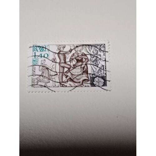 Timbre France 1,40 Yvert N° 2138 Europa Cept Oblitaré La Bourrée Croisée (Berry). De 1981 A