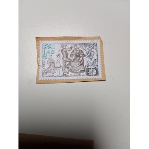 Timbre France 1,40 Yvert N° 2138 Europa Cept Oblitéré La Bourrée Croisée (Berry). De 1981 +