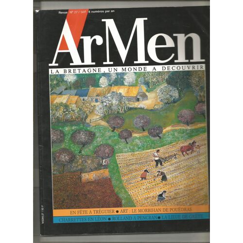 Armen N° 27 Mai 1990 Bretagne Trégor Tréguier Anatole Le Braz La Lieue De Grève Plestin Saint-Michel-En-Grève Morbihan Lucien Pouëdras Charrettes