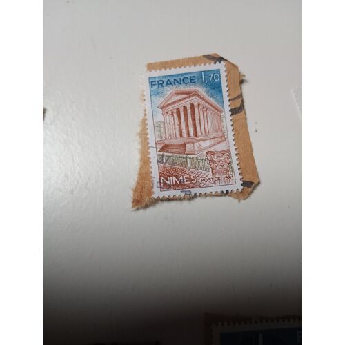 Timbre France 1,70 Oblitéré Yvert N° 2133 La Maison Carrée À Nîmes (Gard) -De 1981 S
