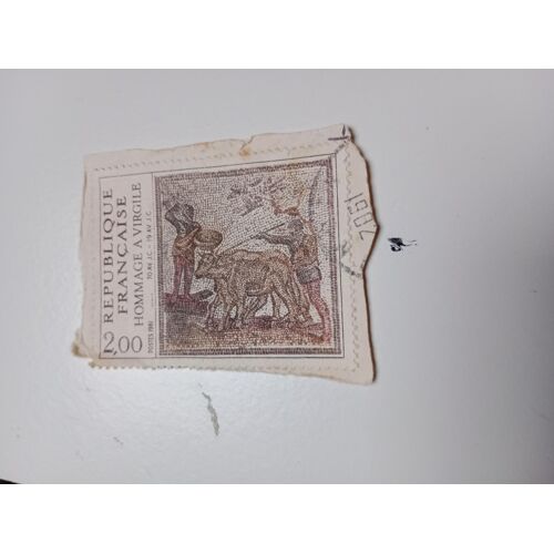 Timbre France 2 ,00 Yvert N° 2174 Hommage À Virgile (70 Av. J.-C. - 19 Av. J.-C.). De 1981