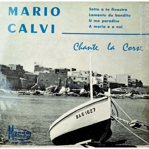 838 Super Album Vinyle Original Collection Mario Calvi Chante La Corse