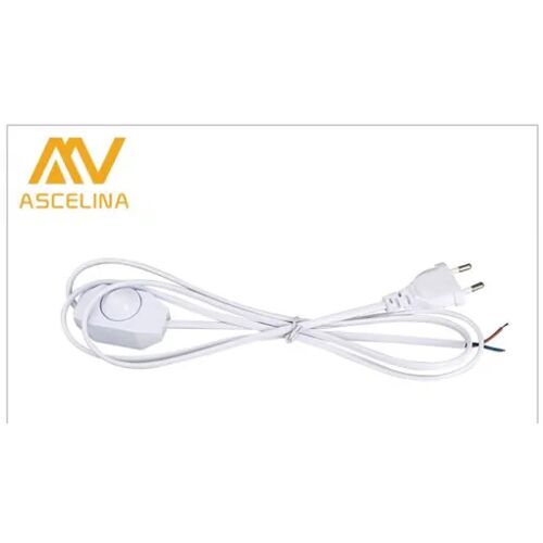 Cordon 1.8 m interrupteur avec variateur Ascelina couleur blanche