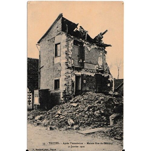 Troyes - Après L'Inondation (30 Janvier 1910) - Maison Rue De Goursay