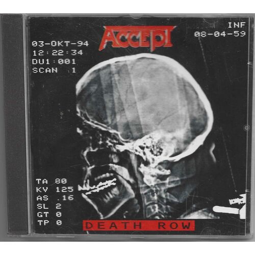 Accept "Death Row" Cd Album - Bmg Ariola - 1994