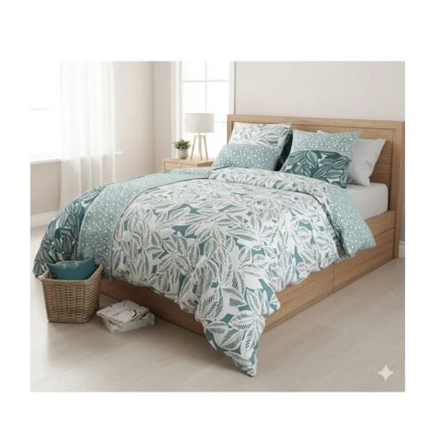 Parure De Lit 220 X 240 Cm Feuillage Lumineux