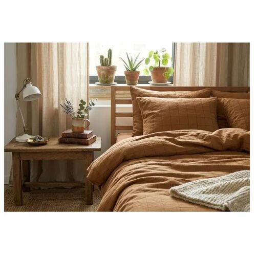 Taie D'oreiller Gaze De Coton 50 X 70 Cm Gaia Match Camel