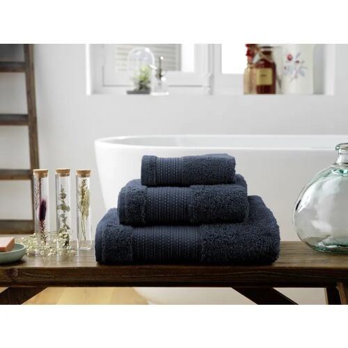 Serviette De Toilette 50 X 90 Cm Garance Bleu Minuit