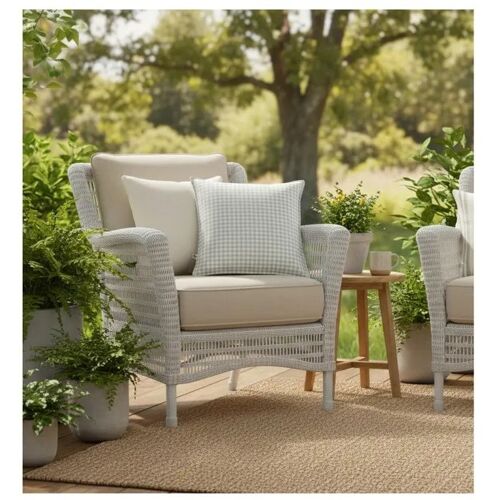 Housse De Coussin Exterieur 45 X 45 Cm Deperlant Vickie Eucalyptus
