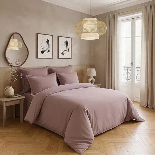 Taie D'oreiller En Satin De Coton 65 X 65 Cm Tourterelle