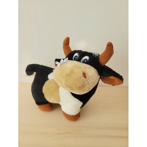 Doudou peluche vache margueritte