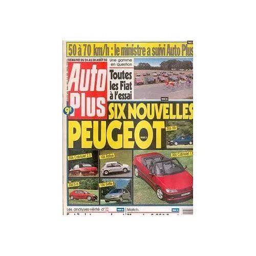 Auto Plus 259 De 1993 Mercedes C280 Sport,Safrane Rt V6i,Audi 80 1.6e,Mazda Mx3 1.6,Clio 16s,Fiat Gamme,Senna