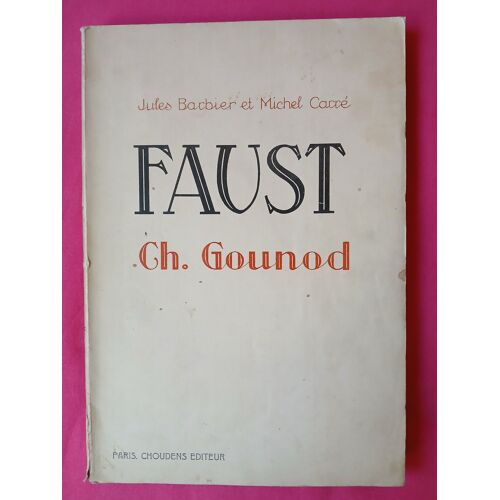 Faust Opera De Gounod Partition Chant Piano Complete