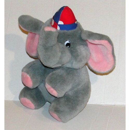 peluche éléphant clown jemini doudou cirque 20 cm