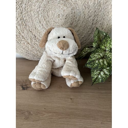 Doudou chien beige écru kiabi nicotoy 