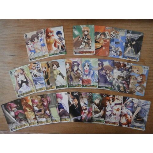 Lot 27 Cartes Lyrical Nanoha - Weiss Schwarz Card - Ns Na N2 Mix - Bushiroad Japan