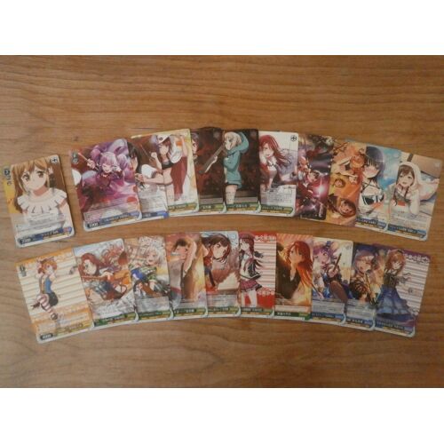 Lot 21 Cartes Bang Dream! - Weiss Schwarz Card - Bd/W47 W54 W63 Mix - Bushiroad Japan