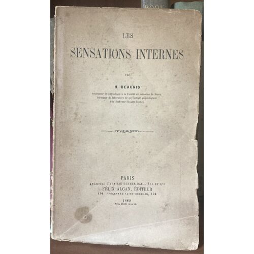 Les Sensations Internes, H. Beaunis (1889)
