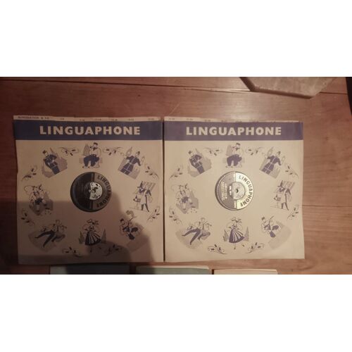 Coffret Linguaphone Anglais Complet – 78 Tours Anciens