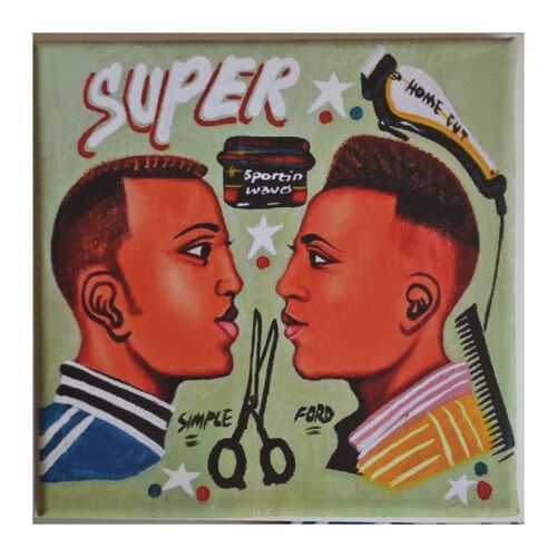 PEINTURE - REPRODUCTION SUR TOILE. AFRIQUE