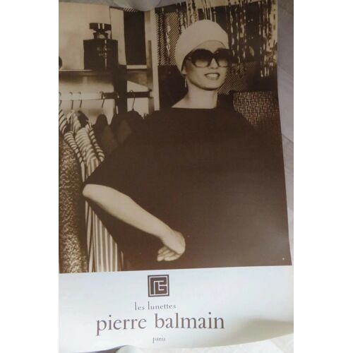 Ancienne Affiche Publicitaire Lunettes Pierre Balmain